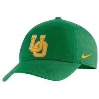 Nike Oregon Ducks Campus Adjustable Hat - Apple Green - OU Logo