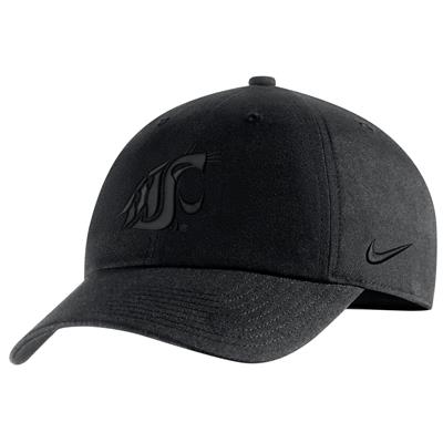 Nike Washington State Cougars Campus Adjustable Hat - Black - Black Logo