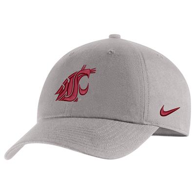 Nike Washington State Cougars Campus Adjustable Hat - Pewter