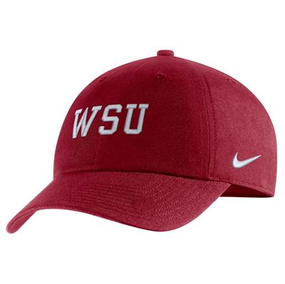 Nike Washington State Cougars Campus Adjustable Hat - Crimson - WSU