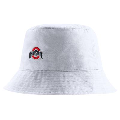 Nike Ohio State Buckeyes Core Bucket Hat - White