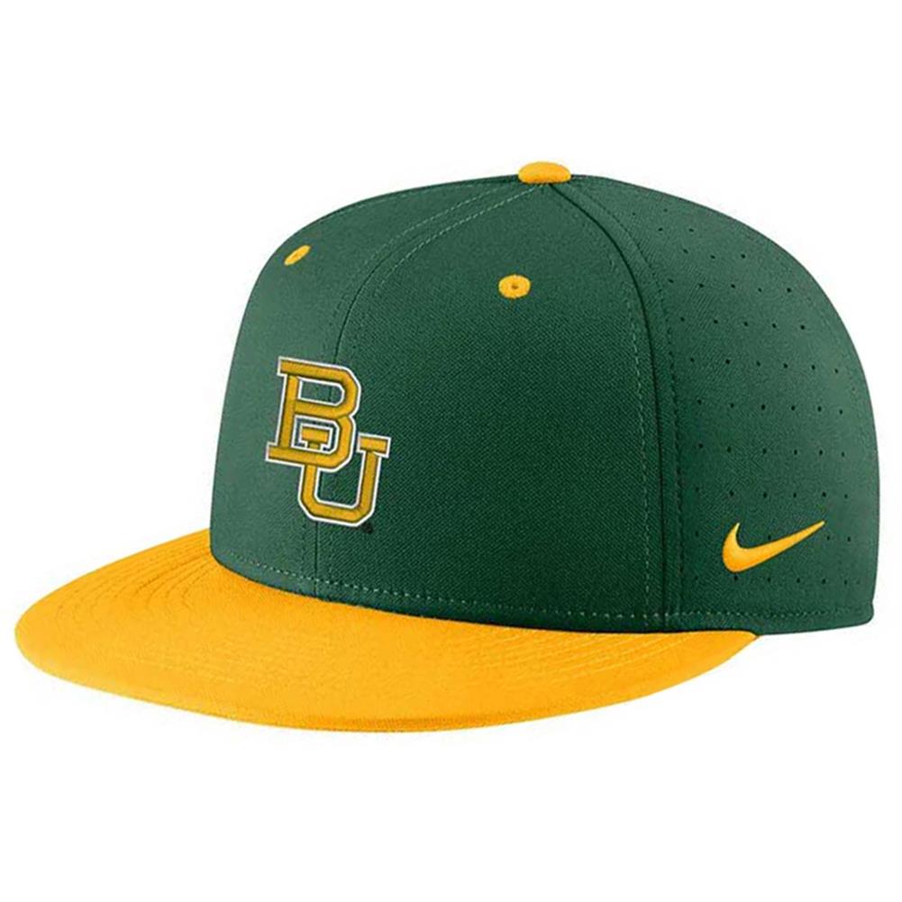 Nike Baylor Bears Aero True Fitted Baseball Hat