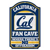 California Golden Bears Fan Cave Wood Sign