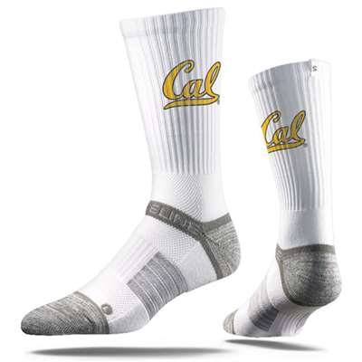 California Golden Bears Strideline Premium Crew Sock - White