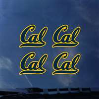 California Golden Bears Transfer Decals - Set of 4