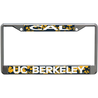 California Golden Bears Metal License Plate Frame w/Domed Acrylic