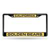 California Golden Bears Inlaid Acrylic Black License Plate Frame
