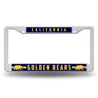 California Golden Bears White Plastic License Plate Frame