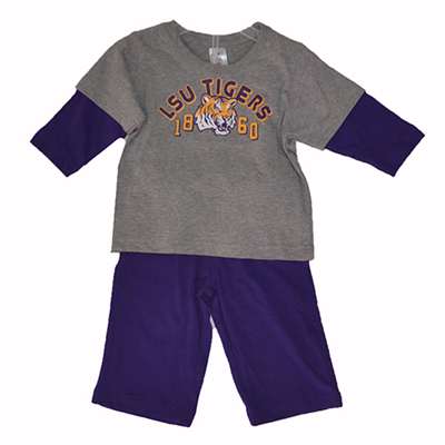 Lsu Infant Phantom Tee & Pant Set By Colosseum