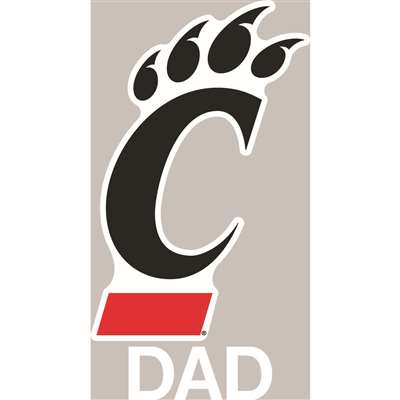 Cincinnati Bearcats Transfer Decal - Dad