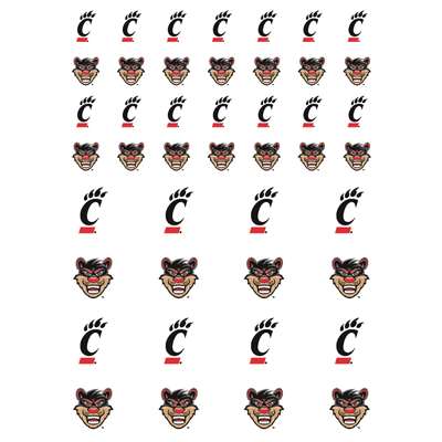 Cincinnati Bearcats Small Sticker Sheet - 2 Sheets