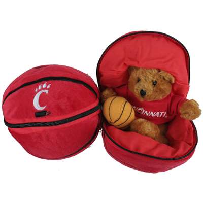 Cincinnati Bearcats Stuffed Bear in a Ball - Basketball