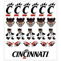 Cincinnati Bearcats Multi-Purpose Vinyl Sticker Sheet