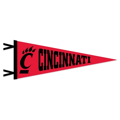 Cincinnati Bearcats Wool Felt Pennant - 9" x 24"