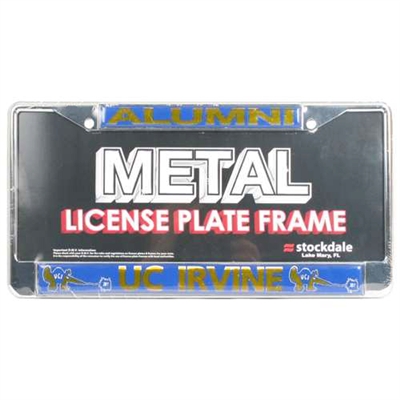 Uc Irvine Anteaters Alumni Metal License Plate Frame W/domed Insert
