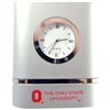 Ohio State Brushed Silver Desk Clock