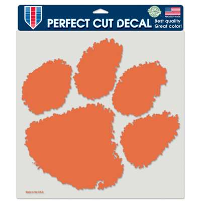 Clemson Tigers Full Color Die Cut Decal - 8" X 8"