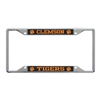 Clemson Tigers Metal License Plate Frame - Carbon Fiber