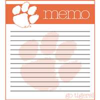 Clemson Tigers Memo Note Pad - 2 Pads