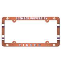 Clemson Tigers Plastic License Plate Frame