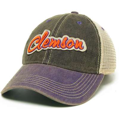 Clemson Tigers Legacy Trucker Hat - Black/Purple