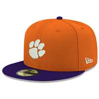 Clemson Tigers New Era 5950 Fitted Baseball - Orange
