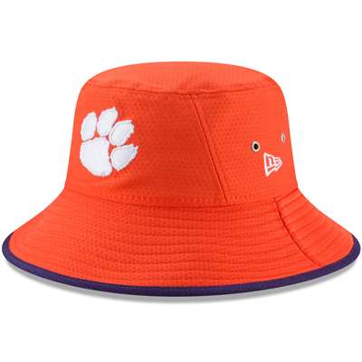 Clemson Tigers New Era Hex Bucket Hat - Orange