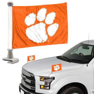 Clemson Tigers Vehicle Ambassador Flag - 2 Pack