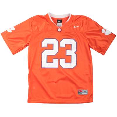 Nike Clemson Tigers Youth Mesh Replica Football Jersey - #23 Orange