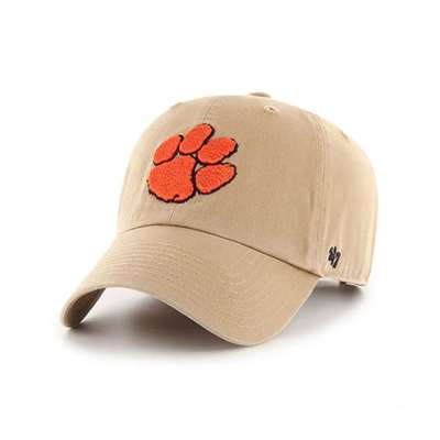 Clemson Tigers '47 Brand Clean Up Adjustable Hat - Khaki