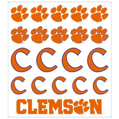 Clemson Tigers Multi-Purpose Vinyl Sticker Sheet