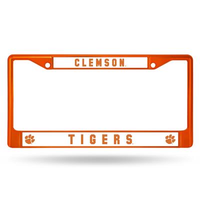 Clemson Tigers Team Color Chrome License Plate Frame