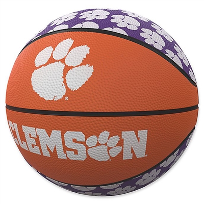 Clemson Tigers Mini Rubber Repeating Basketball