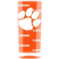 Clemson Tigers Acrylic Square Tumbler Glass - 16 oz