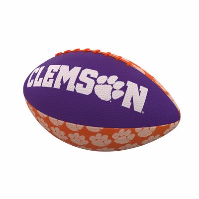 Clemson Tigers Mini Rubber Repeating Football