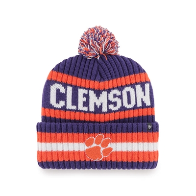 Clemson Tigers 47 Brand Bering Cuff Knit Beanie