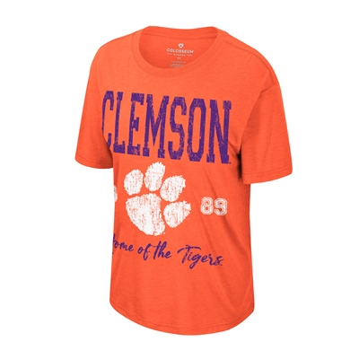 Clemson Tigers Womens Colosseum Ever Oversized T-S