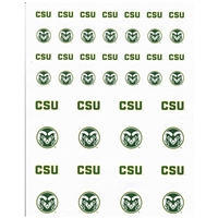 Colorado State Rams Small Sticker Sheet - 2 Sheets