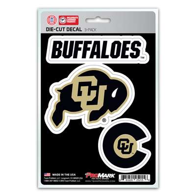 Colorado Buffaloes Decals - 3 Pack