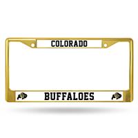 Colorado Buffaloes Team Color Chrome License Plate Frame