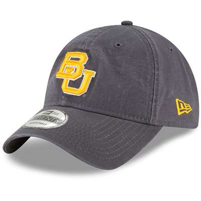 Baylor Bears New Era 9Twenty Core Adjustable Hat - Graphite
