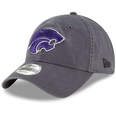 Kansas State Wildcats New Era 9Twenty Core Adjustable Hat - Graphite