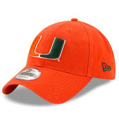 Miami Hurricanes New Era 9Twenty Core Adjustable Hat