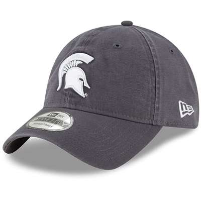 Michigan State Spartans New Era 9Twenty Core Adjustable Hat - Graphite