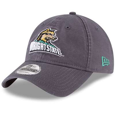 Wright State Raiders New Era 9Twenty Core Adjustable Hat - Graphite