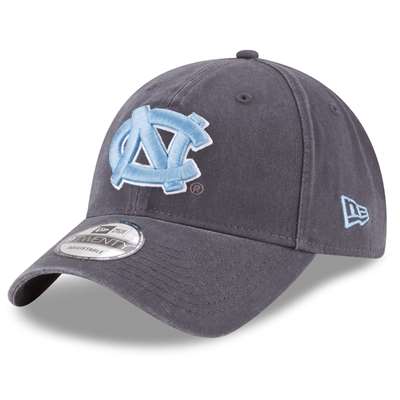 North Carolina Tar Heels New Era 9Twenty Core Adjustable Hat - Graphite