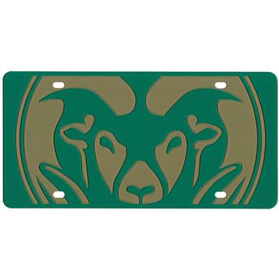 Colorado State Rams Full Color Mega Inlay License Plate