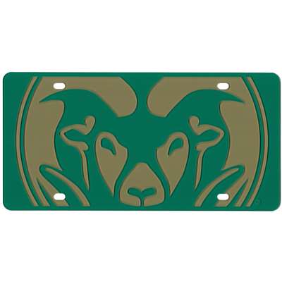 Colorado State Rams Full Color Mega Inlay License Plate