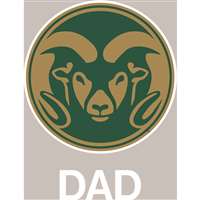 Colorado State Rams Transfer Decal - Dad