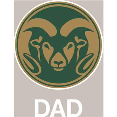 Colorado State Rams Transfer Decal - Dad